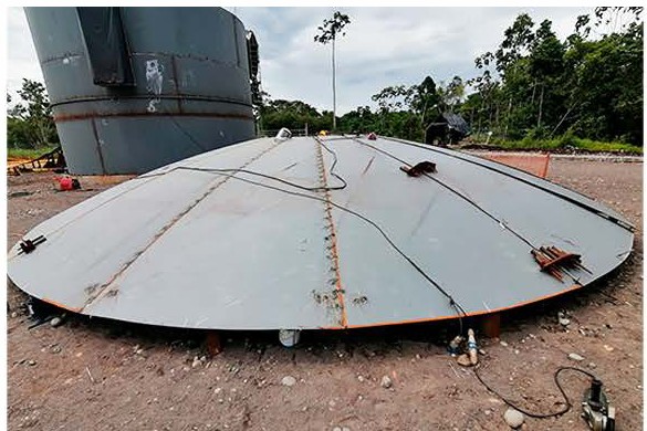 Componente de tanque en Campo Inchi B